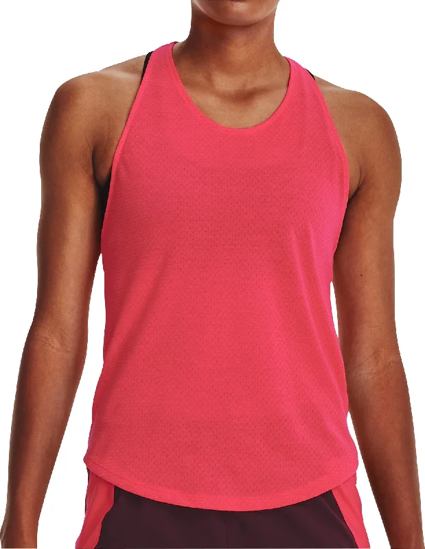 Under Armour Streaker Womens Running Vest Tank Top - Pink