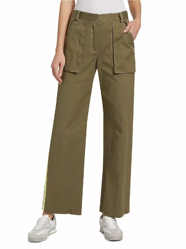 Isa Cargo Pants In Dark Olive