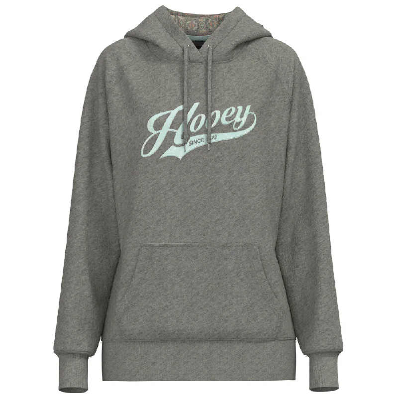 "Tulane" Heather Grey w/ Light Blue Logo Hoody