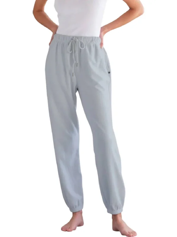 Minilux Brushed Vintage Jogger In Pearl Fog