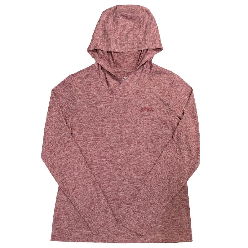 "Easy Breezy" Heather Maroon Hoody