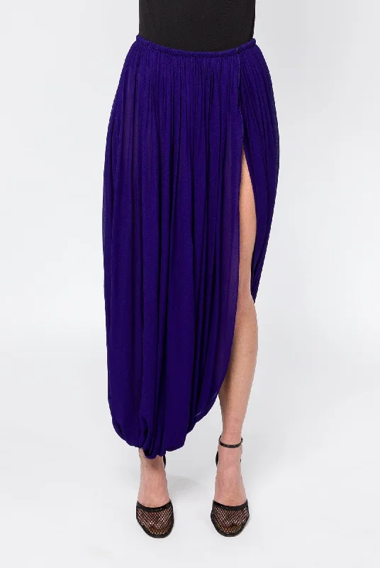 Alaïa Draped Pants in Violet