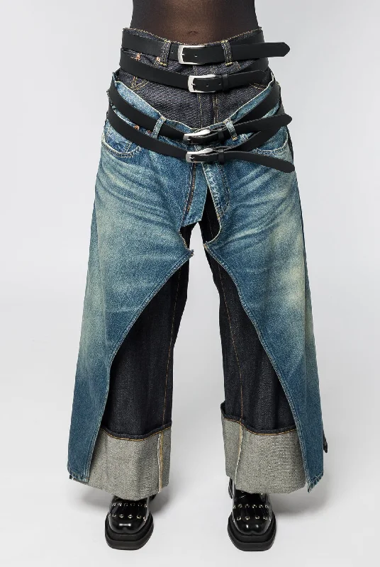 Junya Watanabe Layered Belted Denim