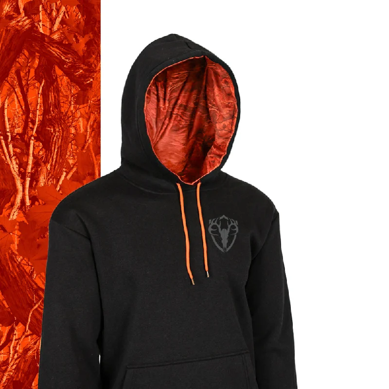 Classic Lined Hoodie | SA Forest Camo-High Vis Orange | Black