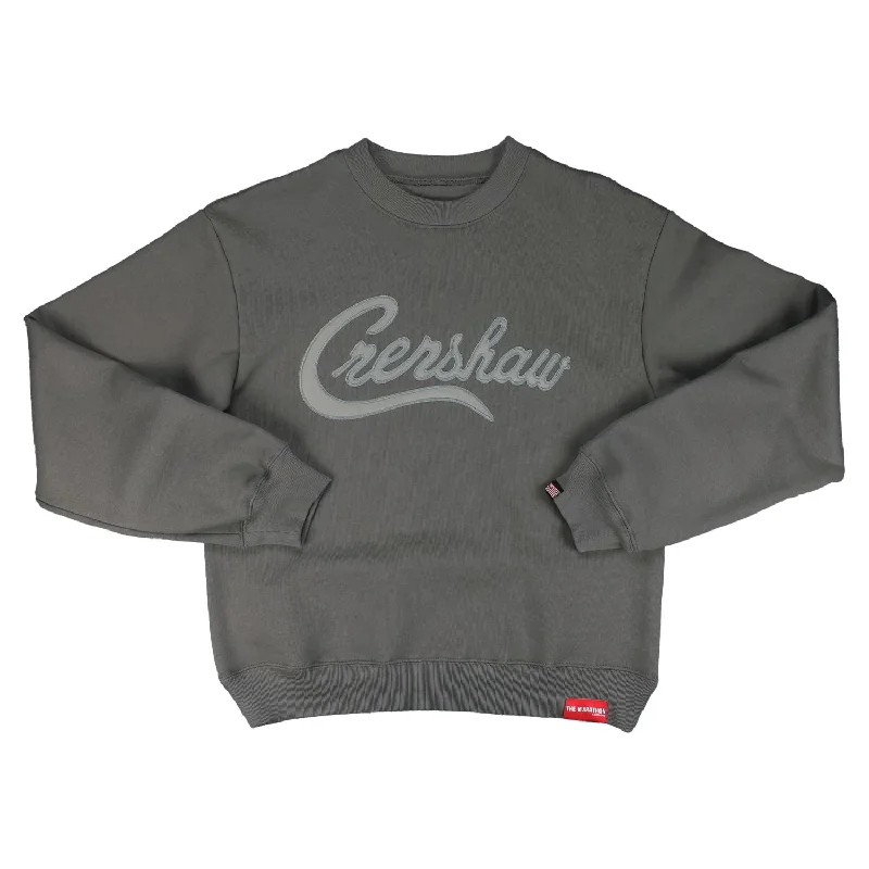 Crenshaw Crewneck - Slate Grey/Slate Grey