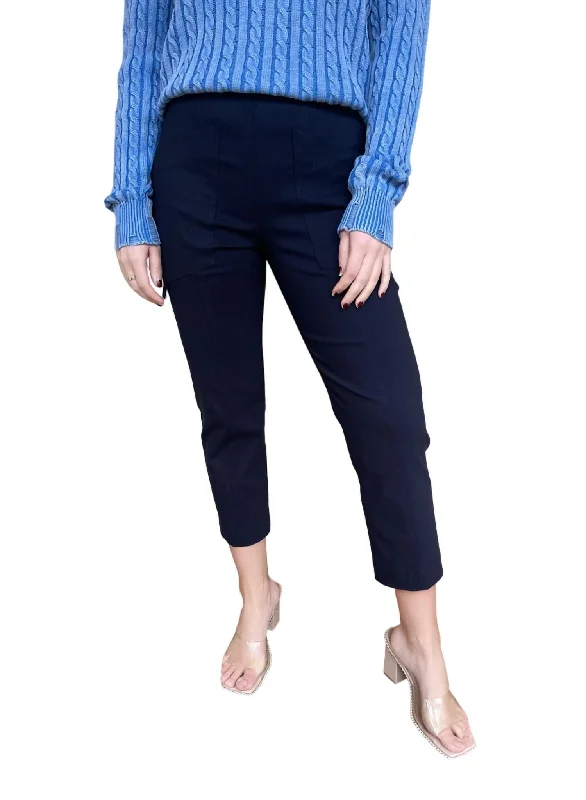 Control Stretch D Ring Crop Cargo Pant In Navy