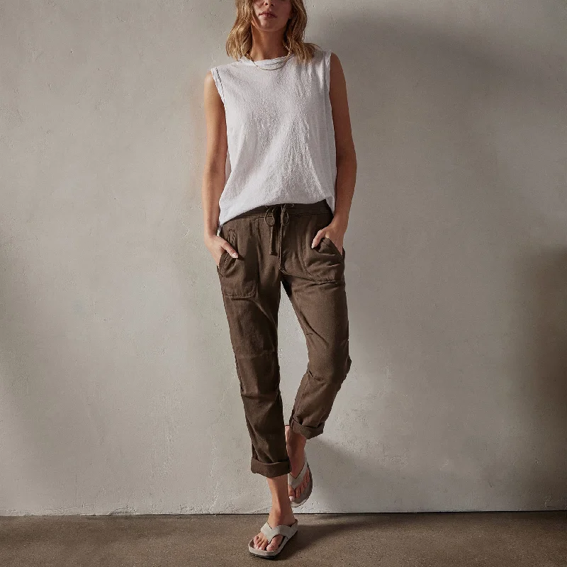 Soft Drape Pant - Smoky Green Pigment