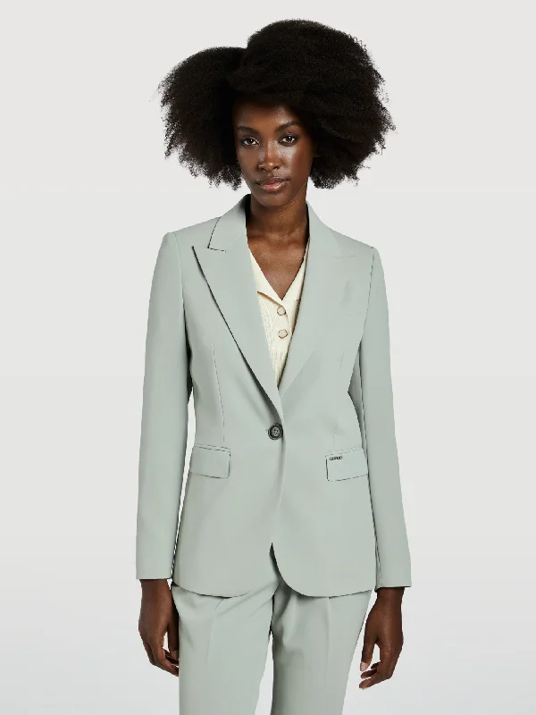 Single-Breasted Suit Blazer