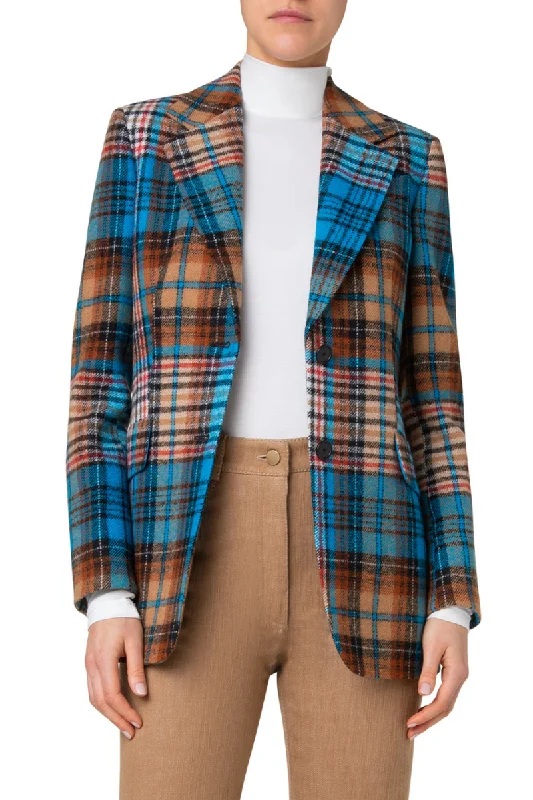 Tartan Check Tweed Jacket