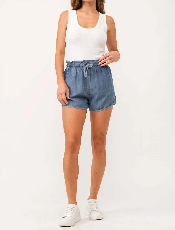 Krissy Denim Shorts In Blue